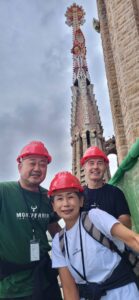 建築中のサグラダ ファミリアで